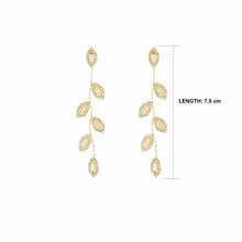 Load image into Gallery viewer, Image shows the length of the Diana Dangle Earrings.