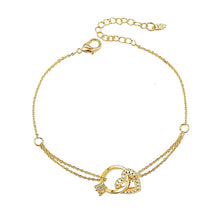 Load image into Gallery viewer, Image shows Lisa Heart Bracelet against a white background.