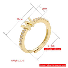 Load image into Gallery viewer, Renee Letter Ring
