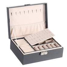Load image into Gallery viewer, Image shows Intense Grey BellaVita Jewellery Box against a white background.
