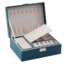 Load image into Gallery viewer, Image shows Teal Green BellaVita Jewellery Box against a white background.
