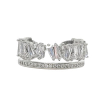 Load image into Gallery viewer, Image shows silver finish Cynthia Ring product photo.
