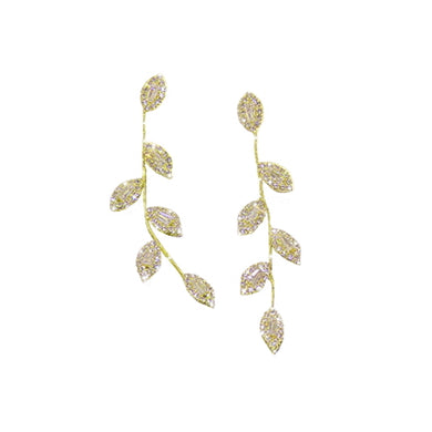Image shows Diana Dangle Earrings on a white background.