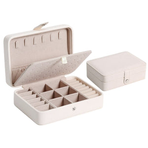 Image shows Ice White Dolcetto Jewellery Box against a white background.