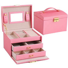 Load image into Gallery viewer, Image shows Rose Pink Empress Jewellery Box against a white background.
