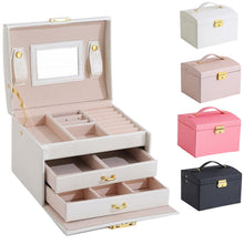 Load image into Gallery viewer, Image shows 4 variants of Empress Jewellery Box against a white background.
