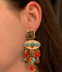 Image shows a Joslin Earring on a model's ear.