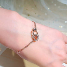 Load image into Gallery viewer, Image shows Lisa Heart Bracelet on model&#39;s wrist.
