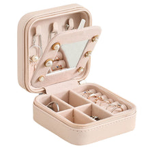 Load image into Gallery viewer, Image shows Pebble Pink Piccolino Jewellery Case against white background.

