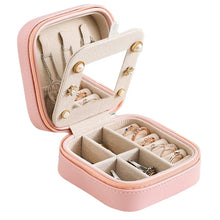 Load image into Gallery viewer, Image shows Rose Pink Piccolino Jewellery Case against white background.
